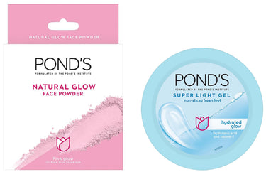 POND's Super Light Gel Oil Free Face Moisturizer 100g & Pond's  Natural Glow Face Powder Combo